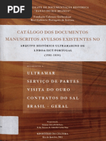 Catálogo Dos Documentos Manuscritos Avulsos Existentes No Arquivo Histórico Ultramarino de Lisboa 1581-1834