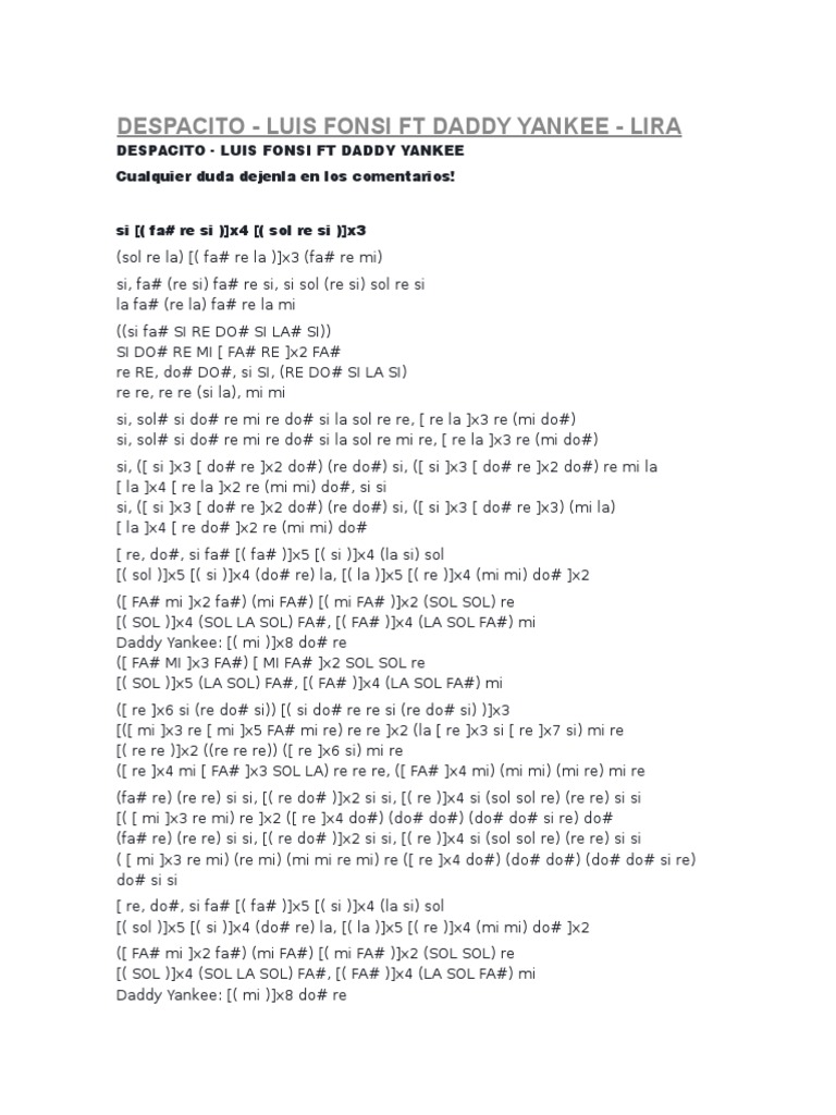 Lira Letra Musica en español Composiciones Musicales