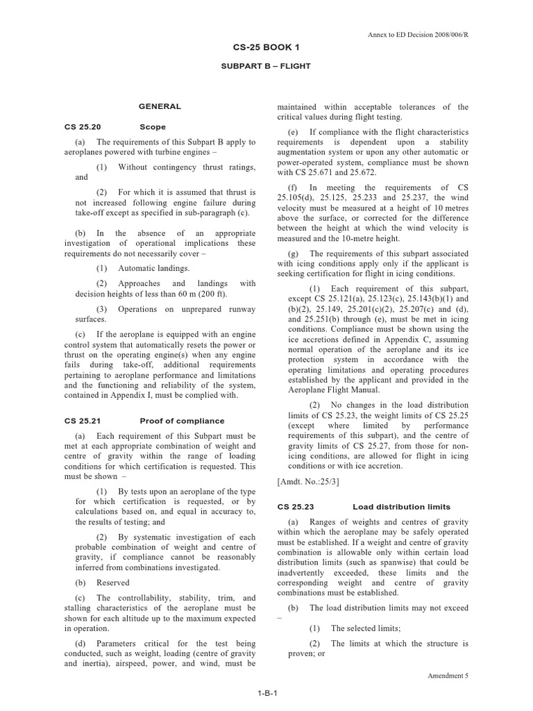 Cs25 Clase | PDF | Takeoff | Stall (Fluid Mechanics)