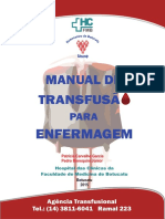 Manual de Transfusão para Enfermagem