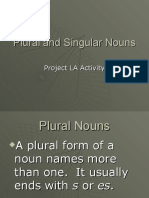 PluralSing Nouns