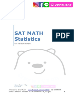 SAT MATH Statistic