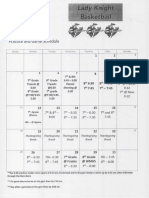 November Bball Schedule