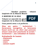 #Gandire Pozitiva-Tehnici Inspirate de La Sfintul Munte (L)