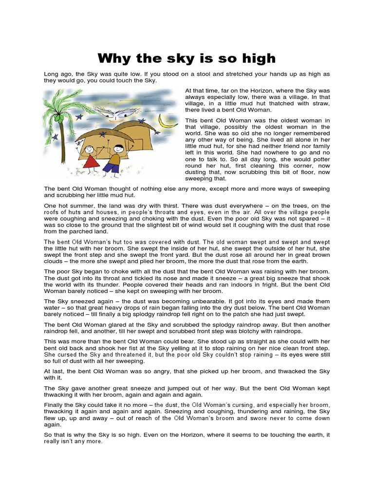 Why The Sky Is So High Pdf Nature