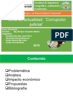 Corrupción judicial: Impacto económico y propuestas