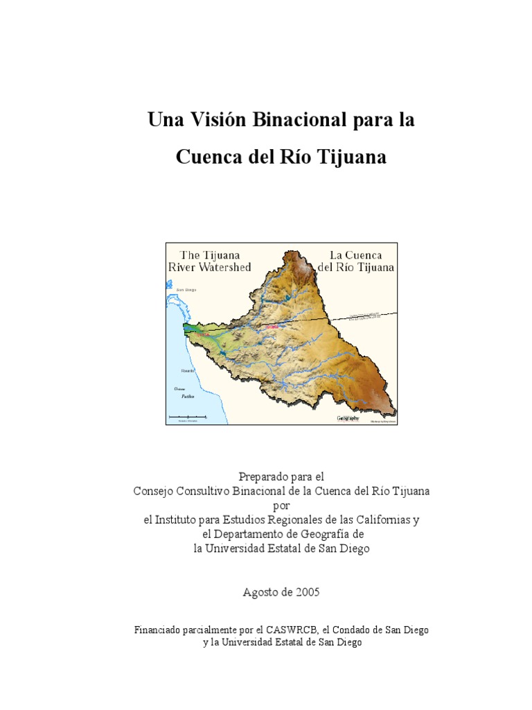 Cuenca Del Rio Tijuana Vision Binacional Residuos Contaminacion
