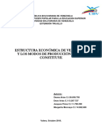 La Estructura Economica de Venezuela