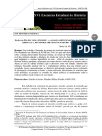  A ALIANÇA RENOVADORA NACIONAL (ARENA) E A DITADURA MILITAR NA PARAÍBA