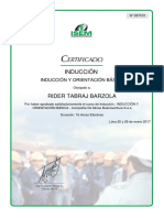 Certificado de Seguridad Minera