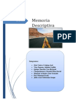 Memoria Descriptiva