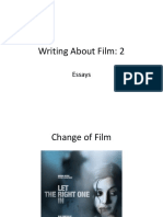 Week 10 Lecture Slides - Writing About Film II