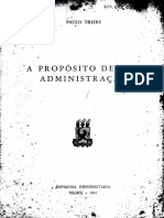 A Propósito de Uma Administração - Paulo Freire PDF