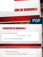 Ecuación de Bernoulli 