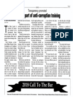 Lawyers Part of Anti-Corruption Training - Law Times (Oct. 15, 2018)