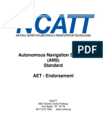 Autonomous Navigation Systems (ANS) Standard AET - Endorsement