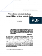 Safa, P. Una Reflexioìn Sobre Individualismo y Colectividad A Partir Del Concepto Tiempo.