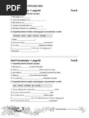 Unit 8 Five-Minute Test | PDF | Weather | Nature