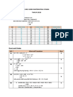 Kunci Usbn Matematika Tahun 2018