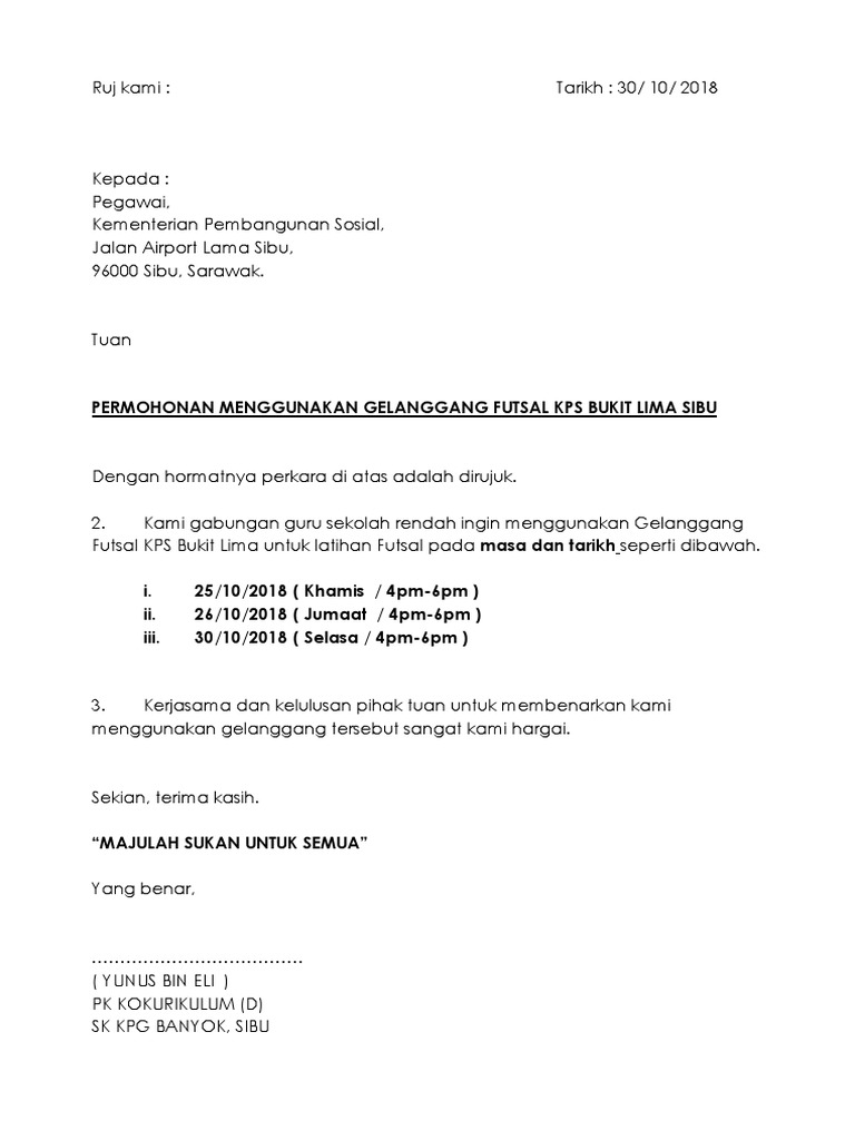 Download 87+ Contoh Surat Izin Sekolah Futsal Terbaik Gratis