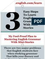 3 Easy Steps To Learn English Grammar With Mini Stories