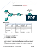 9.2.2.6 Lab - Configuring Dynamic and Static NAT - Solution