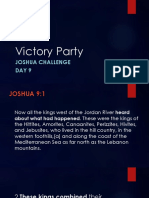 Victory Party: Joshua Challenge Day 9