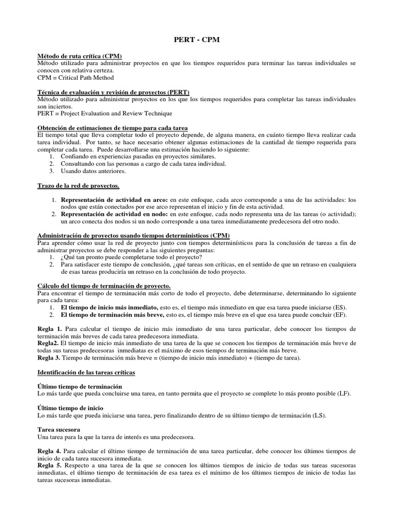 PERT - CPM | PDF | Enseñanza de matemática | Business
