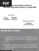 Design and Implementation of Blowfish Algorithm Based On Verilog HDL