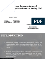 Design and Implementation of Blowfish Algorithm Based On Verilog HDL