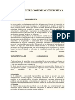 Distinción Entre Comunicación Escrita y Oral