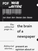 Editorial Writing 2018