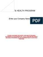 Safety Program Template