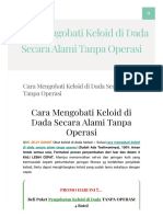 Cara Mengobati Keloid Di Dada Secara Alami Tanpa Operasi QNC JELLY GAMAT