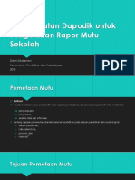 Pemanfaatan Dapodik Untuk Pengolahan Rapor Mutu Sekolah