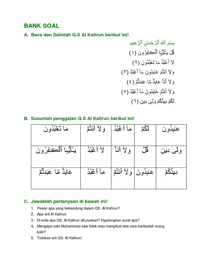Download 62+ Contoh Surat Surat Al Kafirun Diturunkan Di Gratis Terbaru