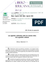 Alfons Martinel Agentes en La Gestión Cultural PDF