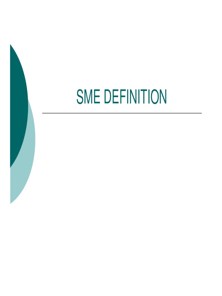 SME Definition and Business Entities in Malaysia | PDF | Small And ...