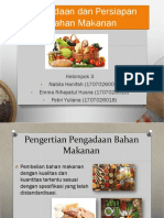 Pengadaan Dan Persiapan Bahan Makanan (Gizi Kuliner)