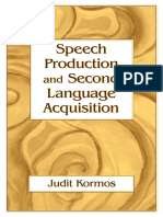 Speech Production and Second Language Acquisition