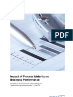 Detecon-Studie Impact of Process Maturity on Business Performance. Der Einfluss der Prozessreife auf den Erfolg von Telekommunikationsunternehmen