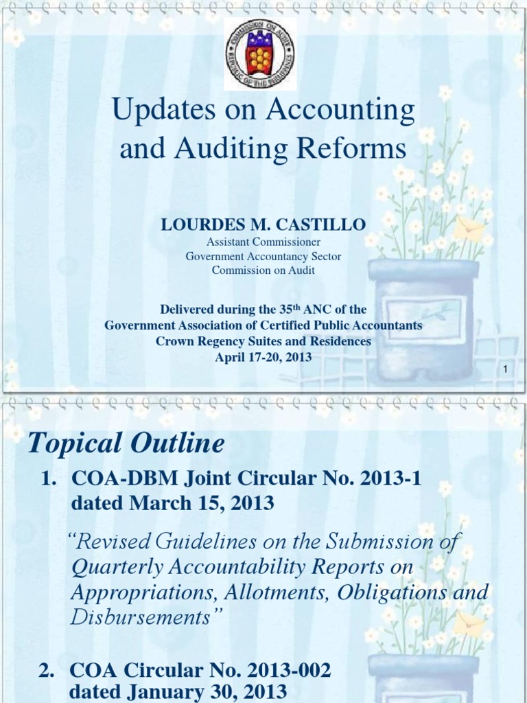 COA Circular 2012-005 Overview | PDF | Auditor's Report | Audit