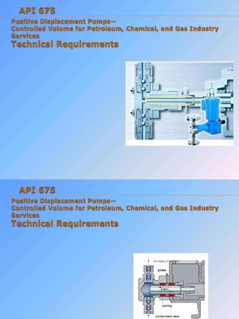 API 675 Positive Displacement Pumps | PDF | Technology & Engineering