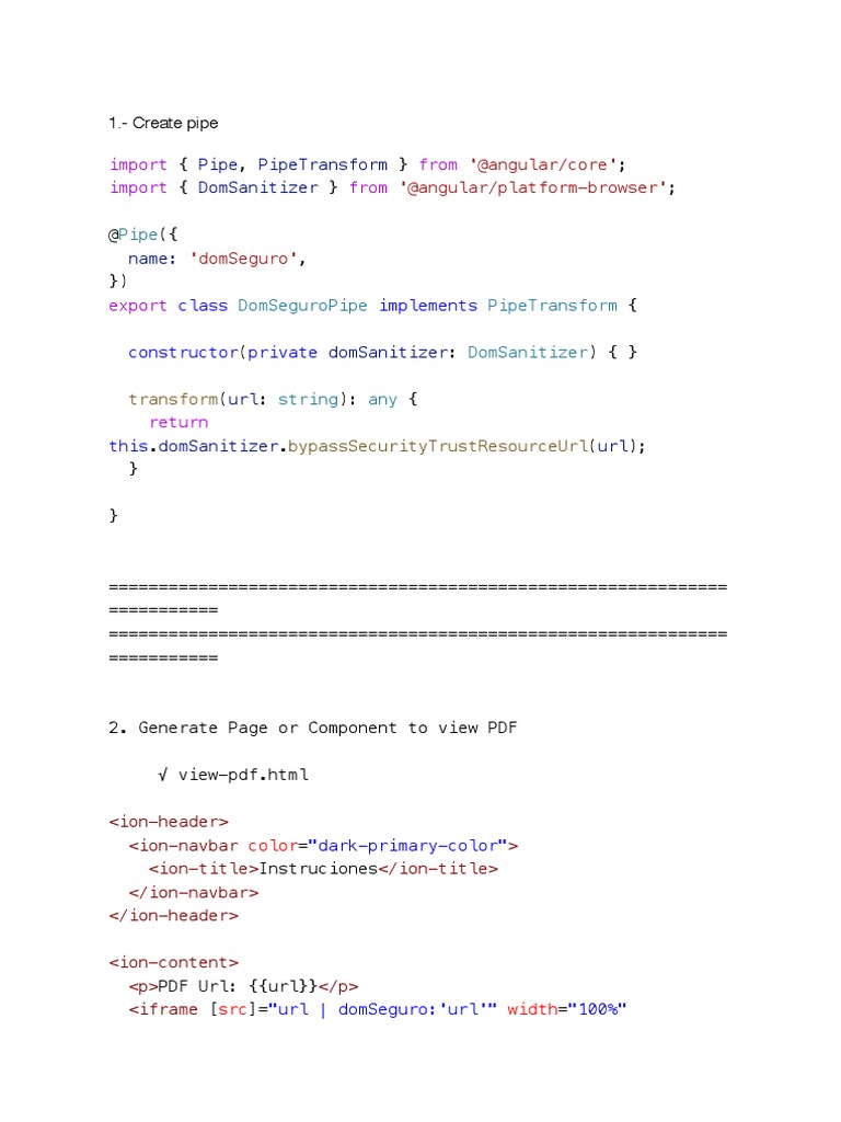 PDF View in IONIC | PDF