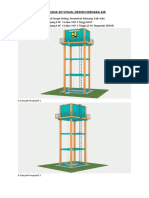 Rencana 3D Visual Design Menara Air Desa Sei Golang