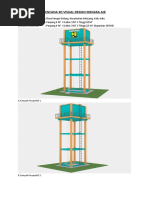 Rencana 3D Visual Design Menara Air Desa Sei Golang