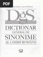 Dictionar General de Sinonime Al Limbii Romane - Doina Cobet