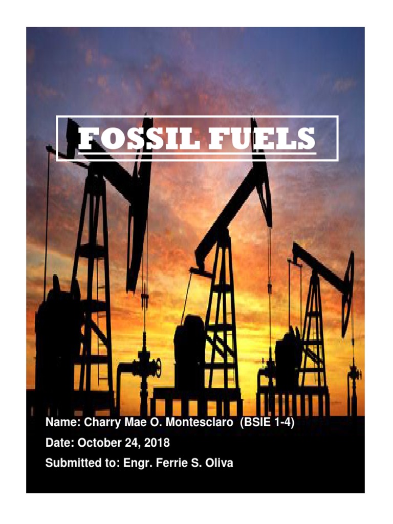 Fossil Fuel PDF Fossil Fuels Fuels