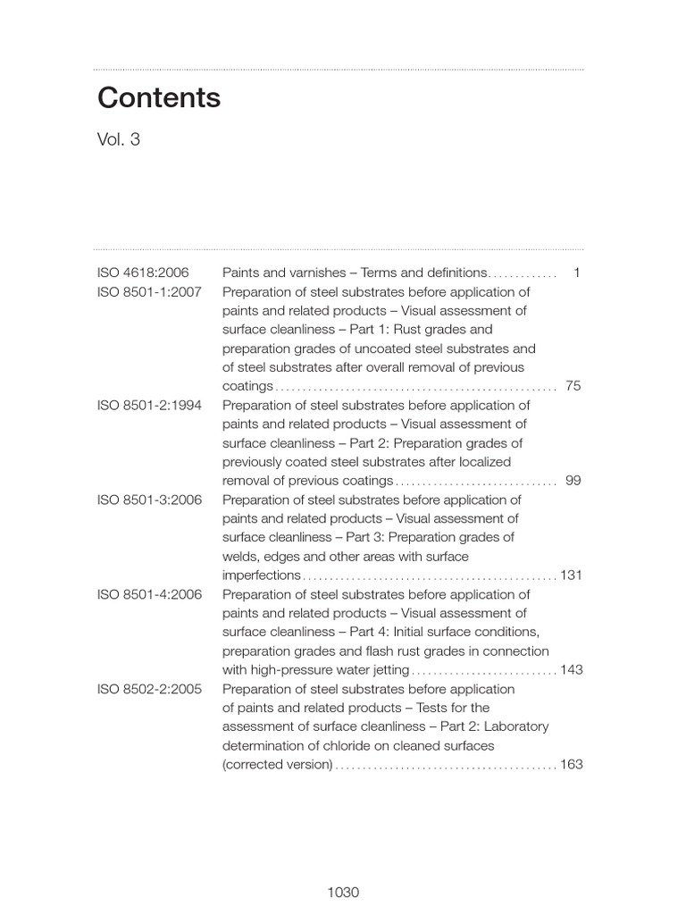 ISO Standards for Paint Preparation | PDF