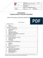 XXX System Implementation Proposal (Template)